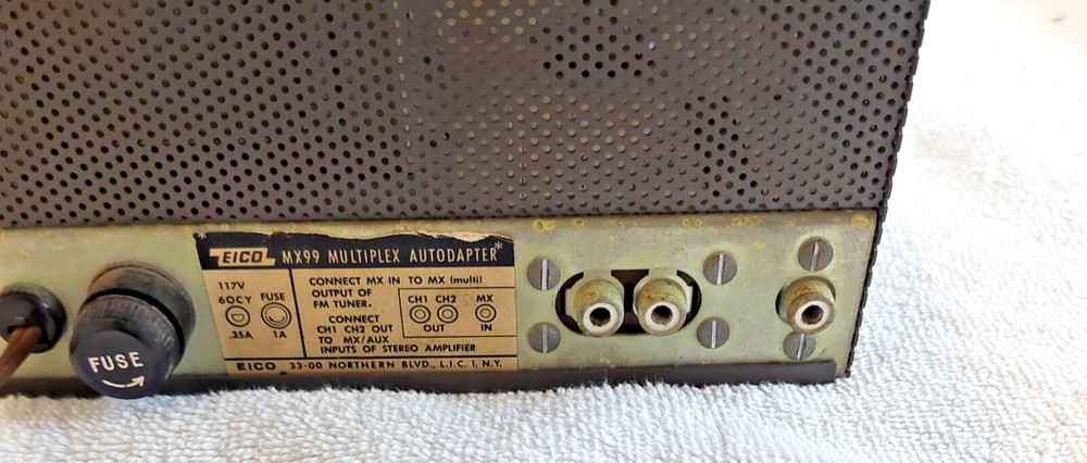 Newly Electronically RESTORED 1962 EICO MX-99 Stereo Tube MPX Multiplex Decoder