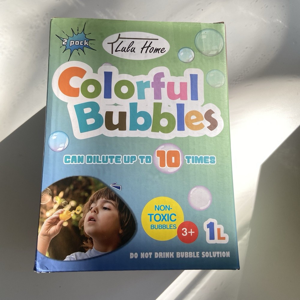 2 Packs Concentrated Bubble Solution, 1 L/ 33.8 OZ Refill for Bubble Machines