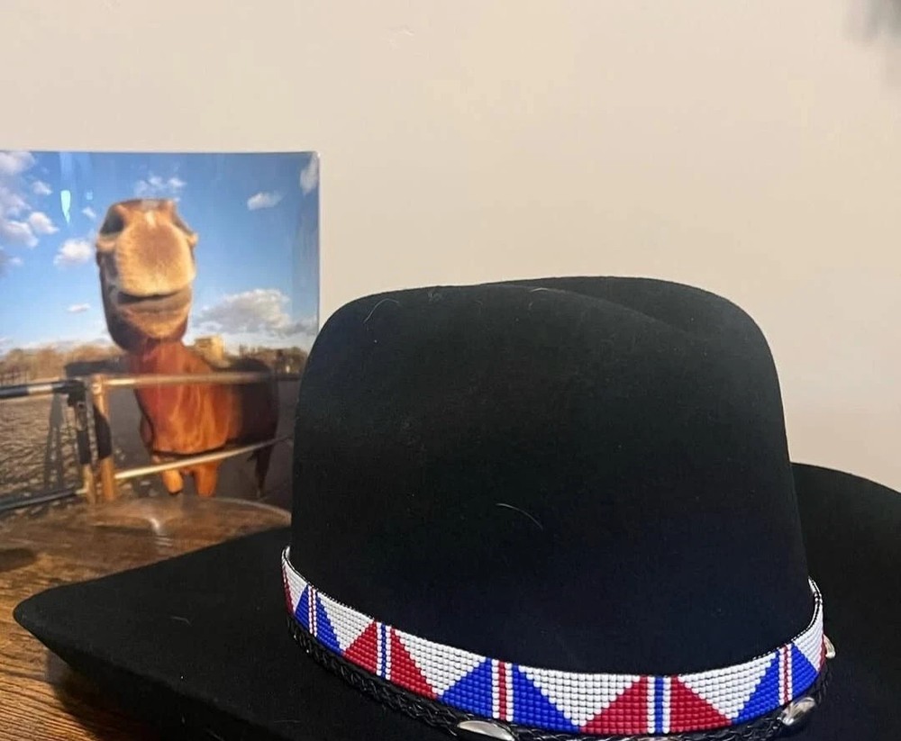 Beaded Hat Band Native American Style Handmade hatband