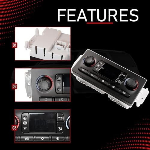 AC Heater Climate Control Switch Module Panel Compatible with 2002–2007 Chevy