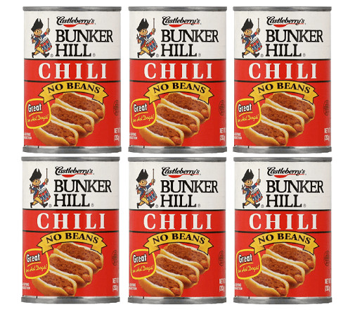 Castleberry's Bunker Hill Chili No Beans 6 Pack