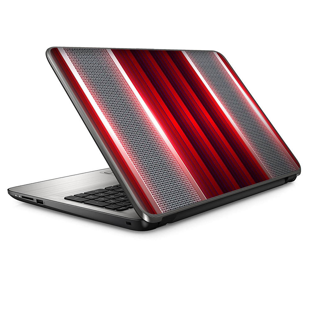 Universal Laptop Skins Wrap for 14" - Red Metal Pattern Screen