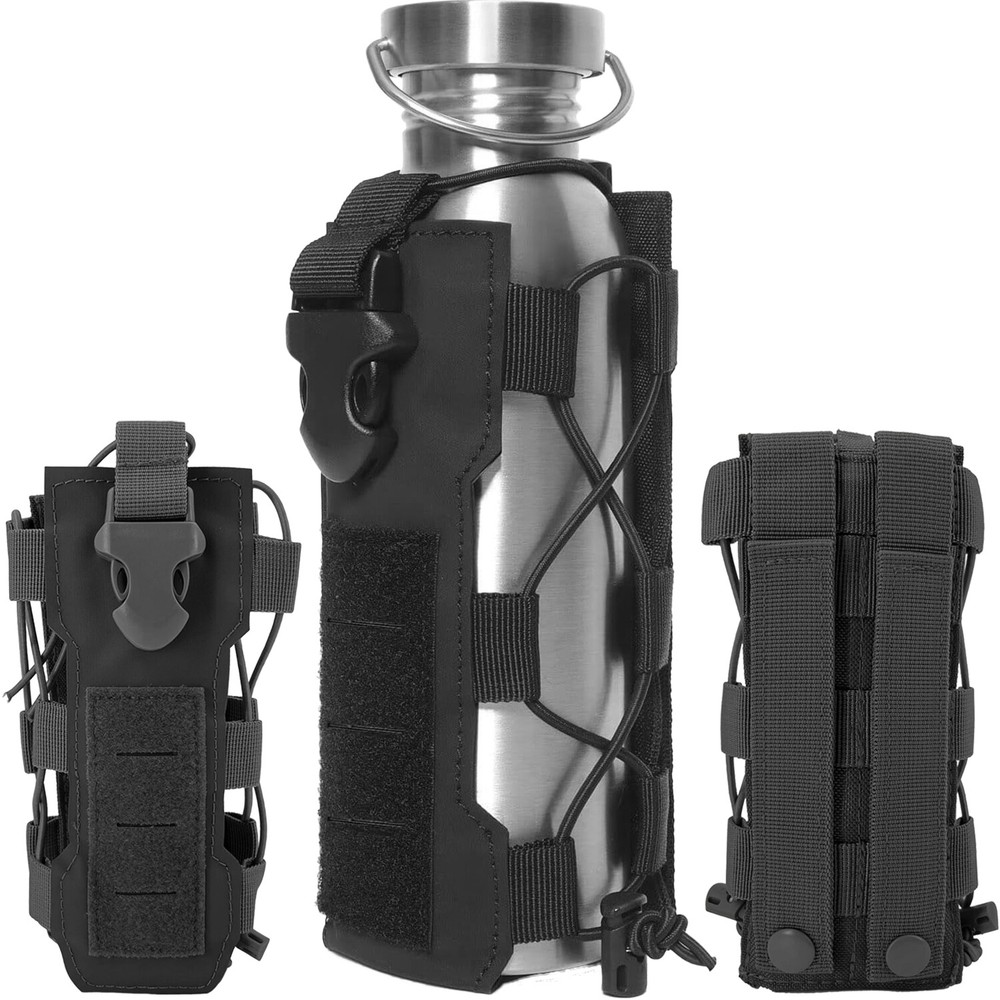 Tactical Water Bottle Pouch Molle Adjustable Multi-Purpose Water Bottle Holders
