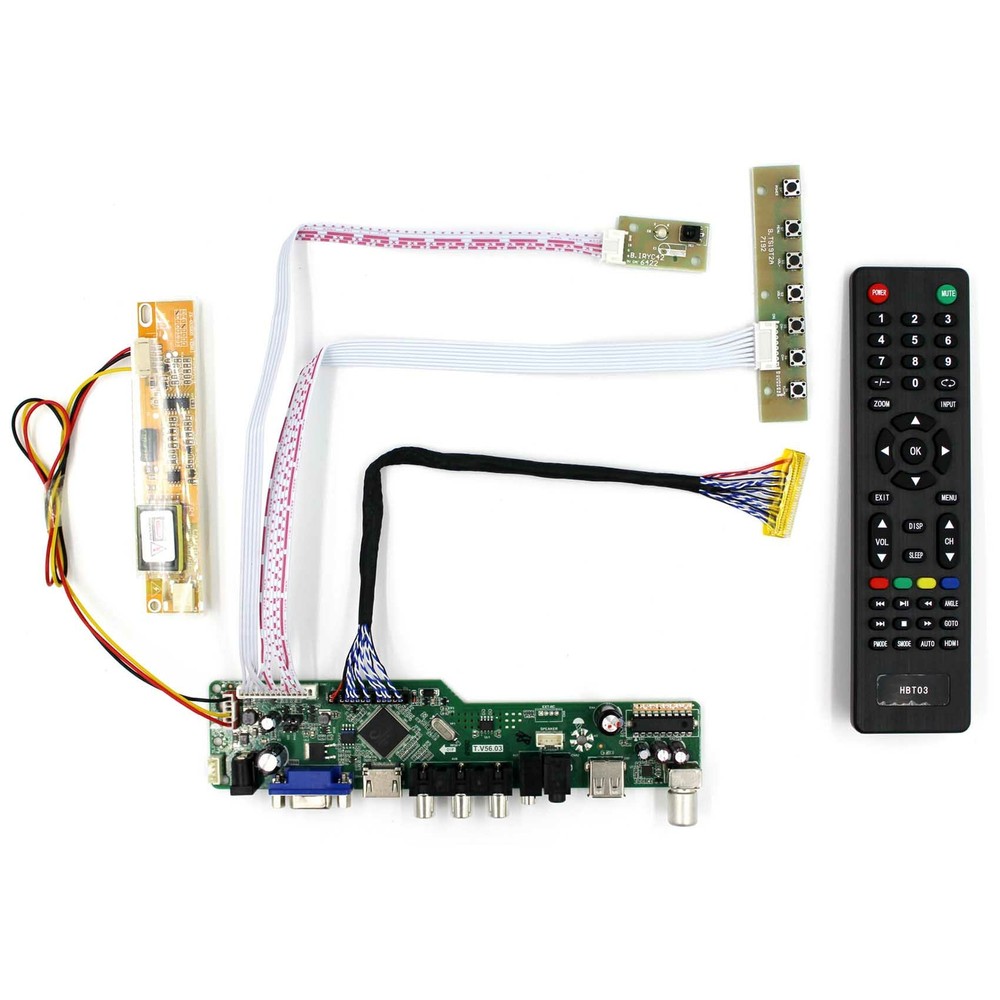 TV PC HDM I CVBS RF USB AUDIO LCD Controller Board For LVDS interface LCD Screen