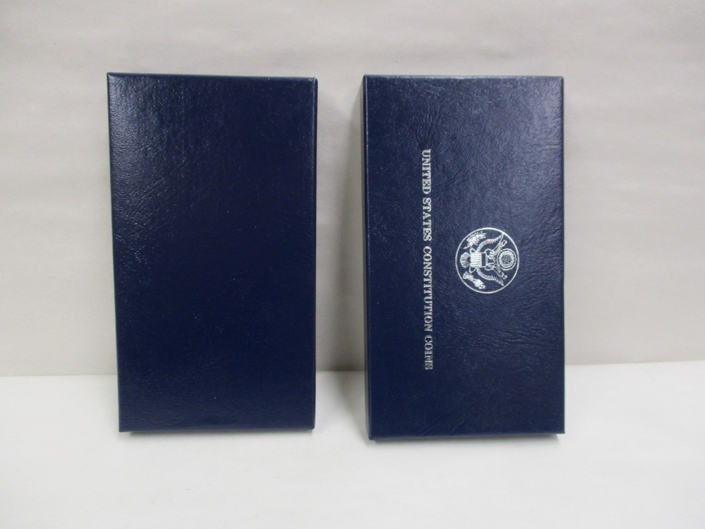 EMPTY BOX For 1987 Constitution Proof Silver Dollar Coin