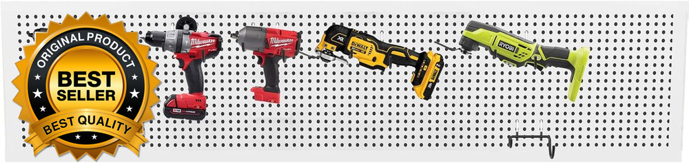 24 Pack Pegboard Hooks Heavy Duty Pegboard Drill Holder Power Tool Holder