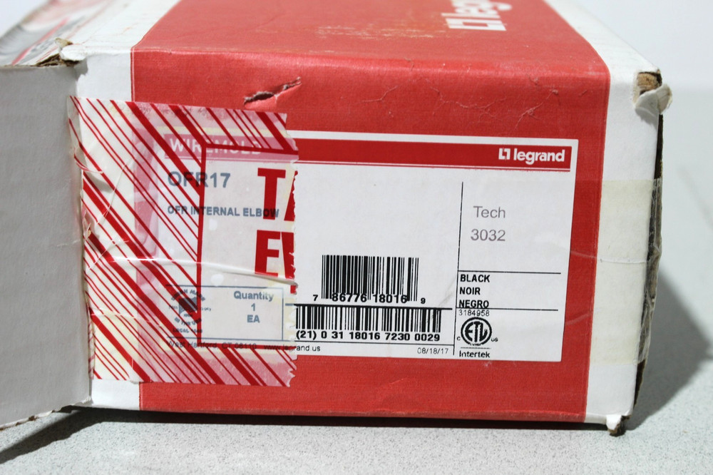 Legrand Wiremold OFR17 Raceway Inside Elbow Kit