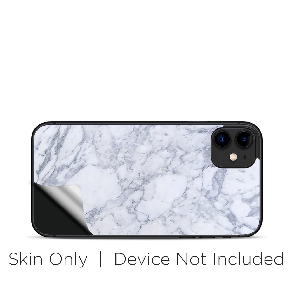 Skins Decal Wrap for Apple iPhone 11 - Grey White Standard Marble