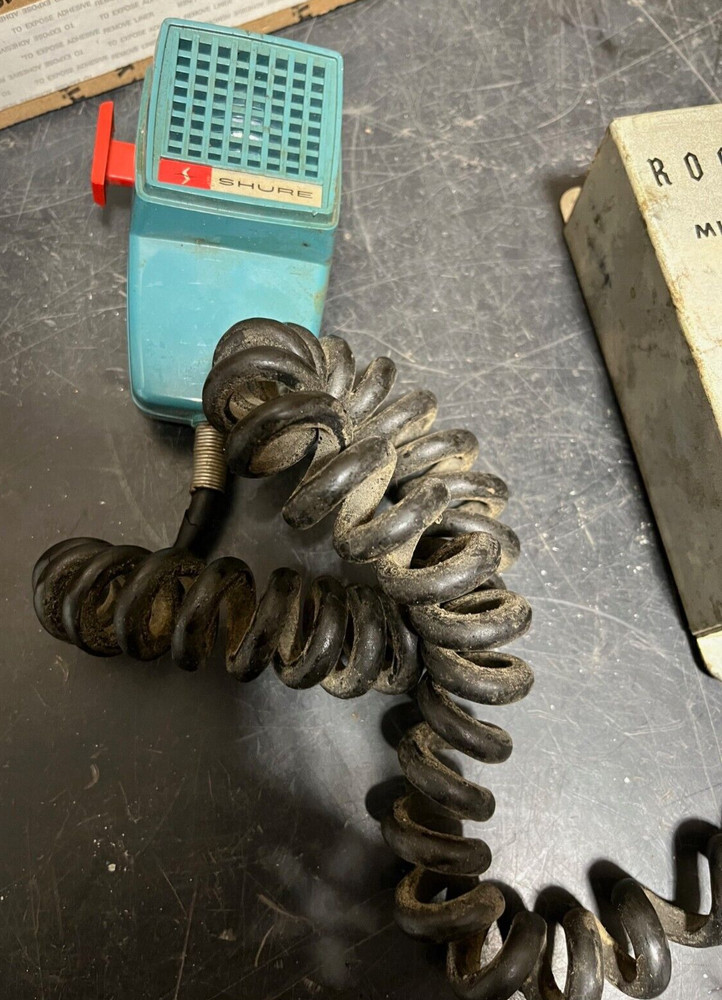 Vintage Rock-Ola Microphone Volume Controller Model 2130 With Shure Handheld Mic