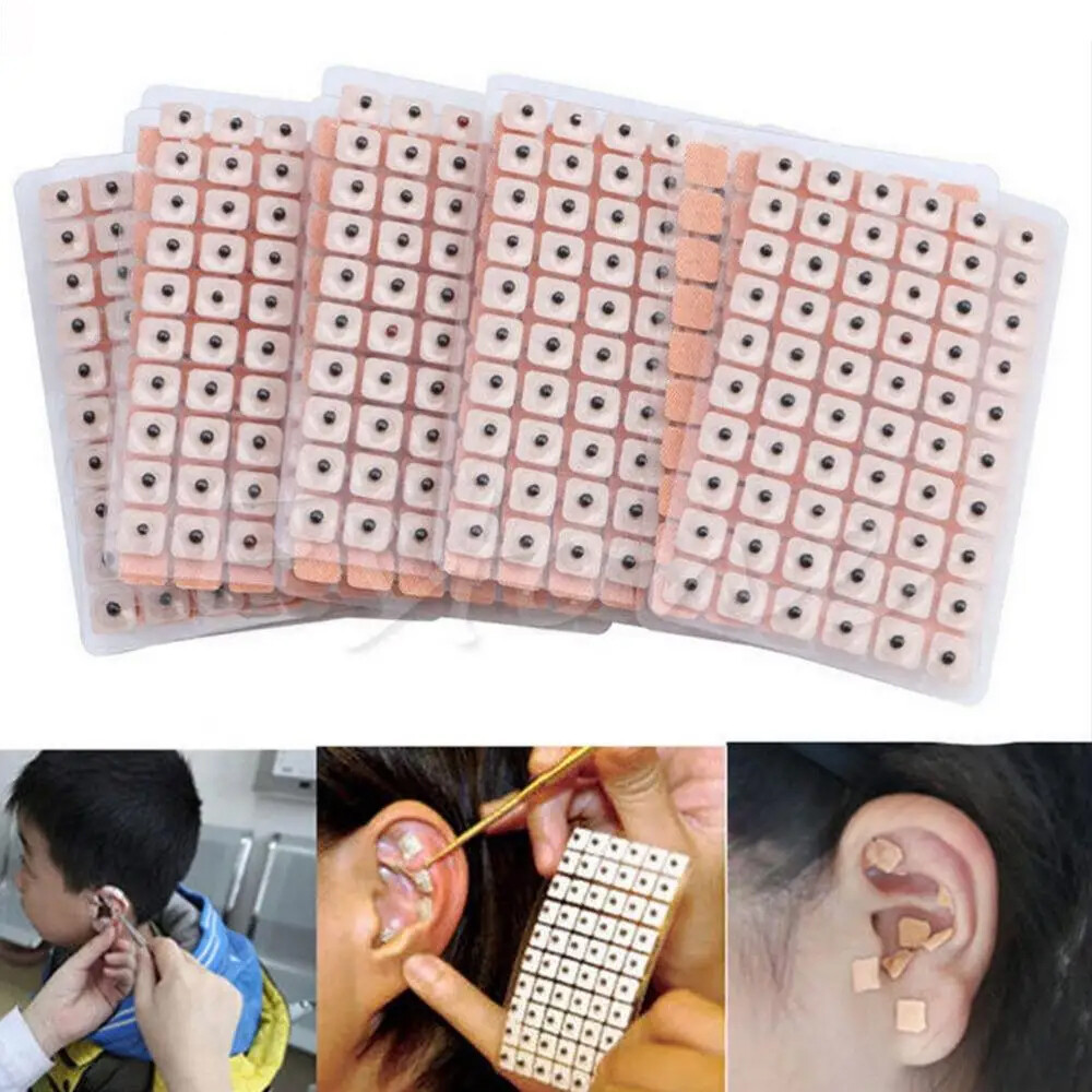 600Pcs/Set Ear Acupuncture Massage Therapy Needle Patch Auricular Sticker