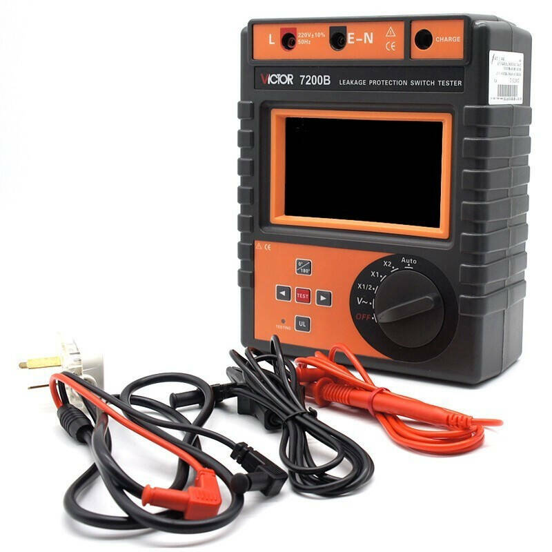 VICTOR 7200B High-precision Leakage Protector Tester Color Touch Screen #