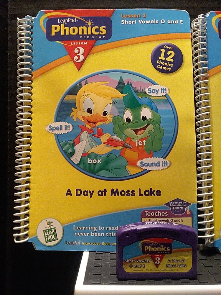 Vtg 2002 Lot LeapFrog LeapPad Phonics Program Lesson's 3,4,10♡All Assorted Books