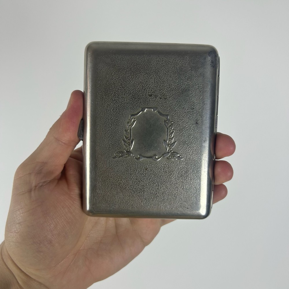 Vintage USSR Cigarette Case "Morning in a Pine Forest" Soviet