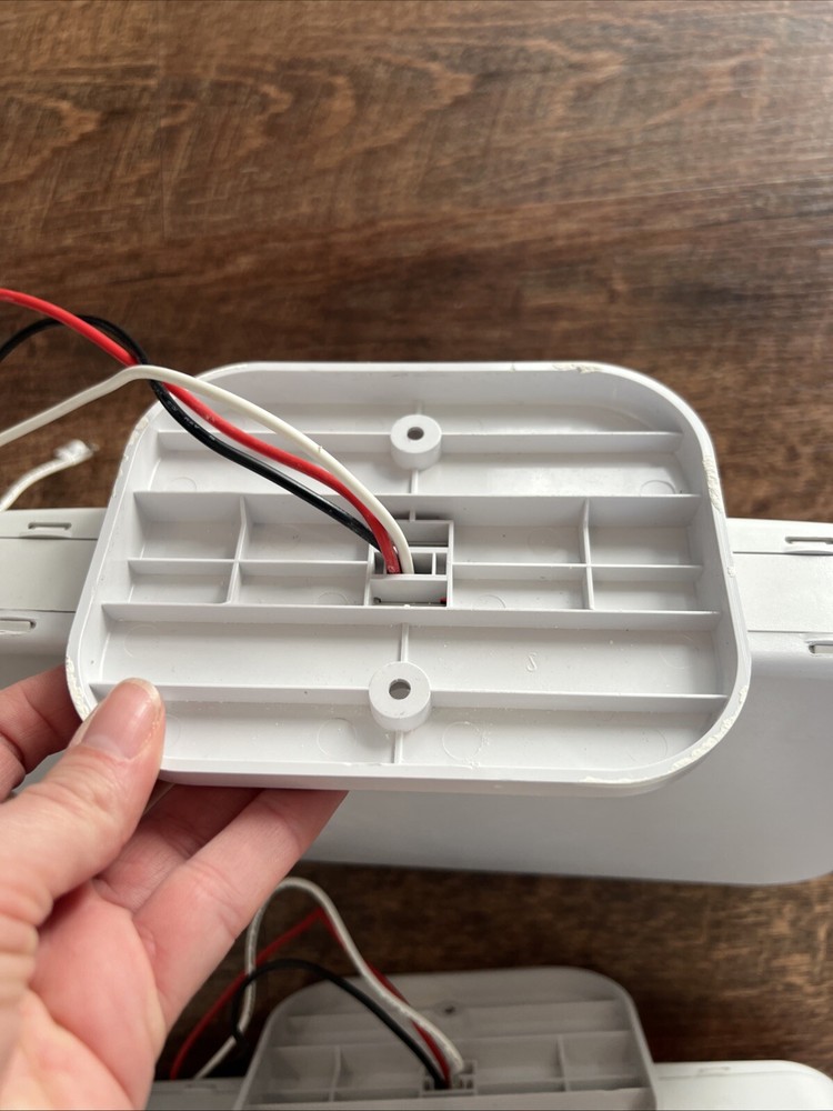 Wired Exit Signs 1 Double Sided & 3 One Sided AS IS UNTESTED