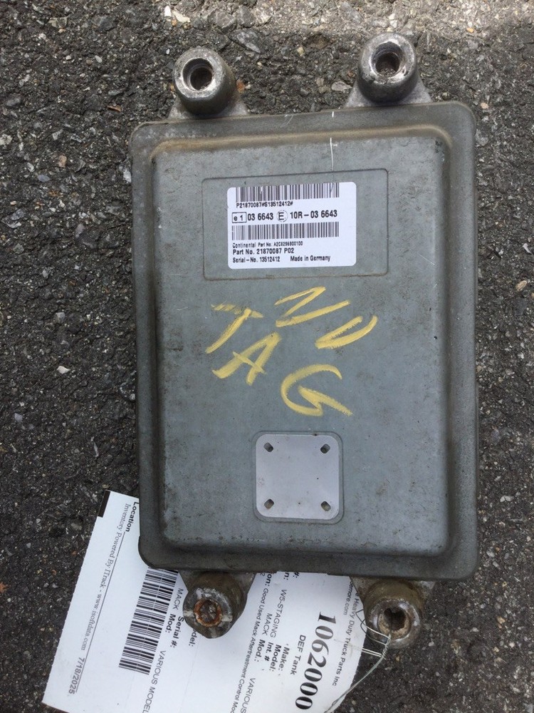 Mack Aftertreatment Control Module Part Number 21870087P02