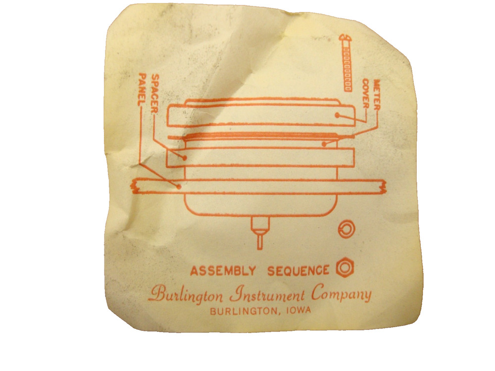 Burlington Instrument Co. Panel Mount Meter Replacement Cover (QTY 3)