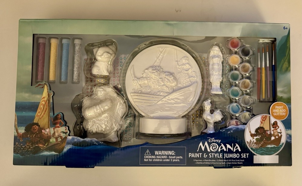 Disney MOANA Paint & Style Jumbo Set