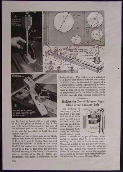 Rose Engine 1942 HowTo build PLANS Drafting Device