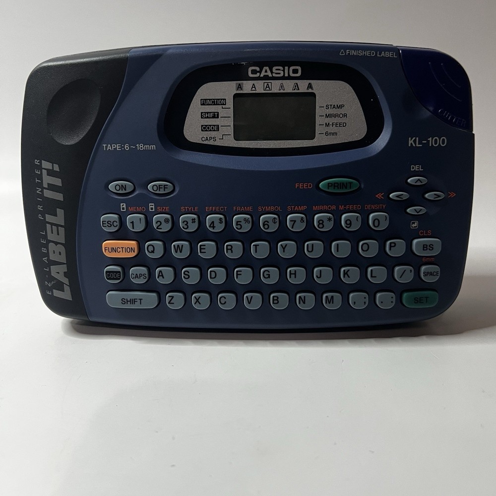 Casio EZ-Label Printer KL-100 - Blue Tested And Working