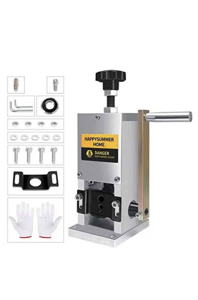 HAPPYSUMMER HOME Manual Scrap Wire Stripping Machine Wire Stripper Machine In...