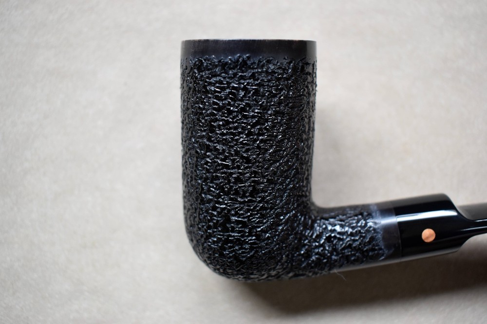 Moretti Pipe Black Rusticated Chimney Freehand