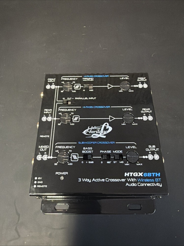 Lanzar HTGX6BTH 3-Way Active Crossover w/ Bluetooth Wireless Audio