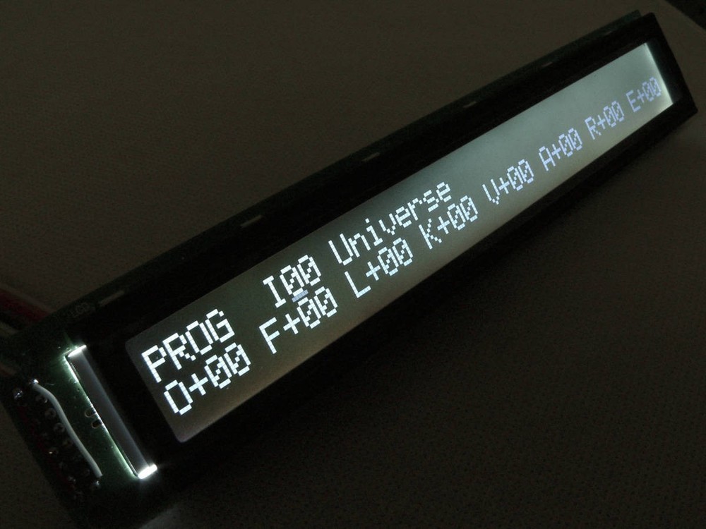 Korg M1 LCD Replacement High Brightness Black Negative LED Display Module
