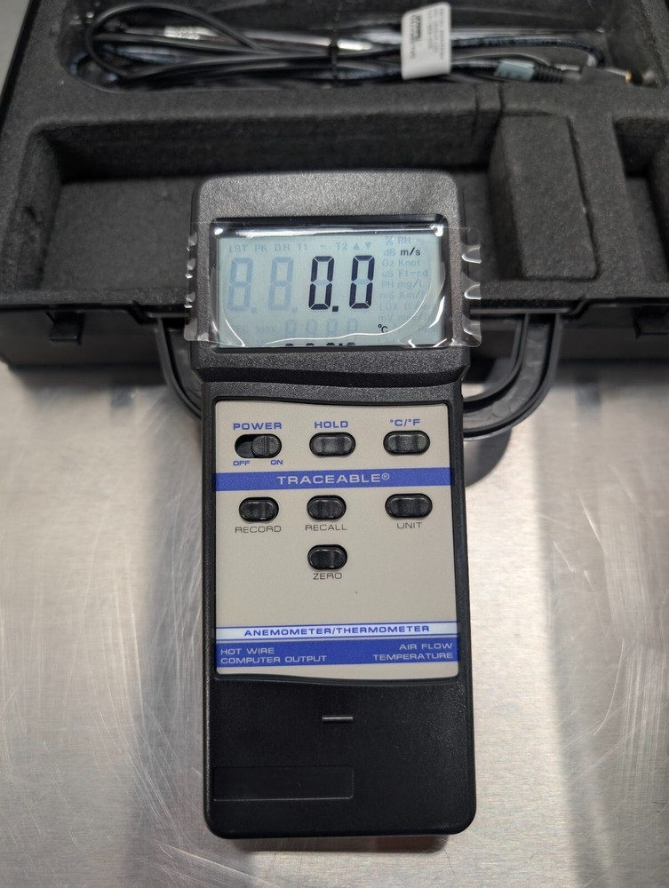 NEW - OPEN BOX | Traceable Digi Sense Hot Wire Anemometer Thermometer