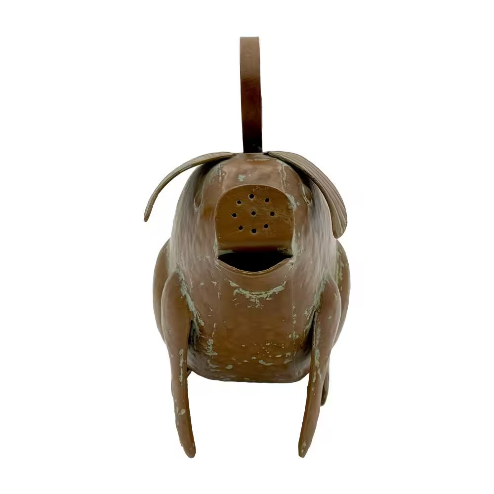 56 Oz. Rustic Pig Metal Watering Can