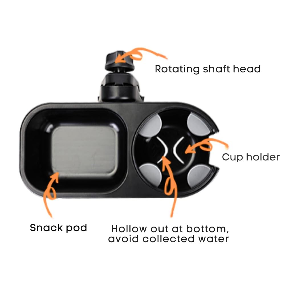 Universal Snack Tray for Stroller with Stroller Cup Holder, Universal Strolle...