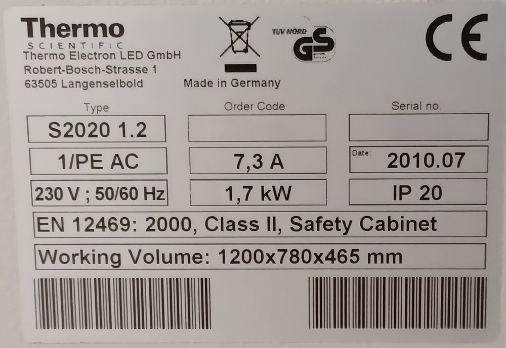 Thermo Safe 2020 1.2