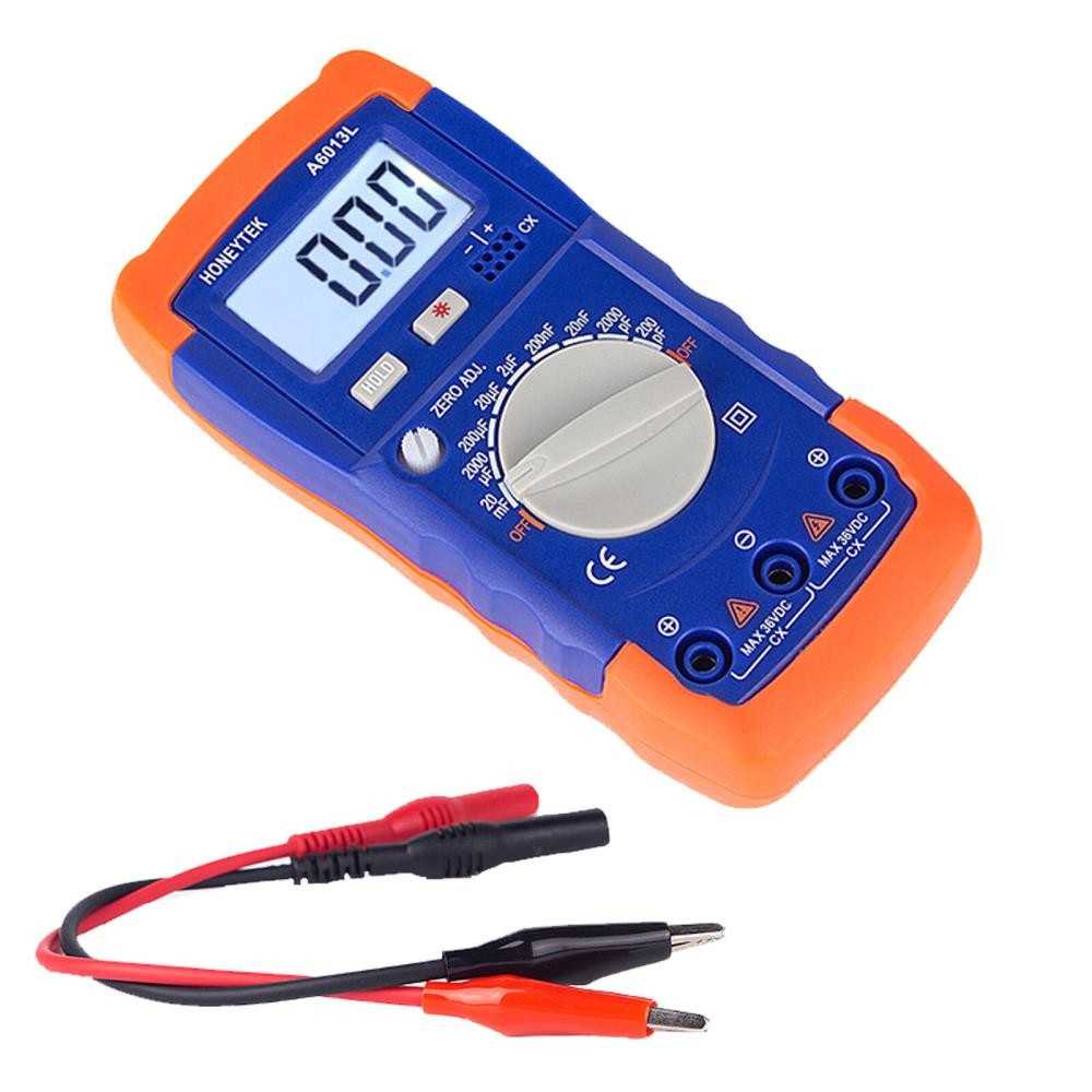 Capacitance Meter Capacitor Electronic Measuring Capacitance Tester US A6013L