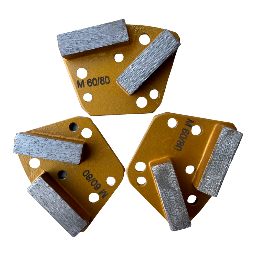 Diamond Grinding Discs for Bolt on Concrete Floor Grinders Medium Bond 9 Pack
