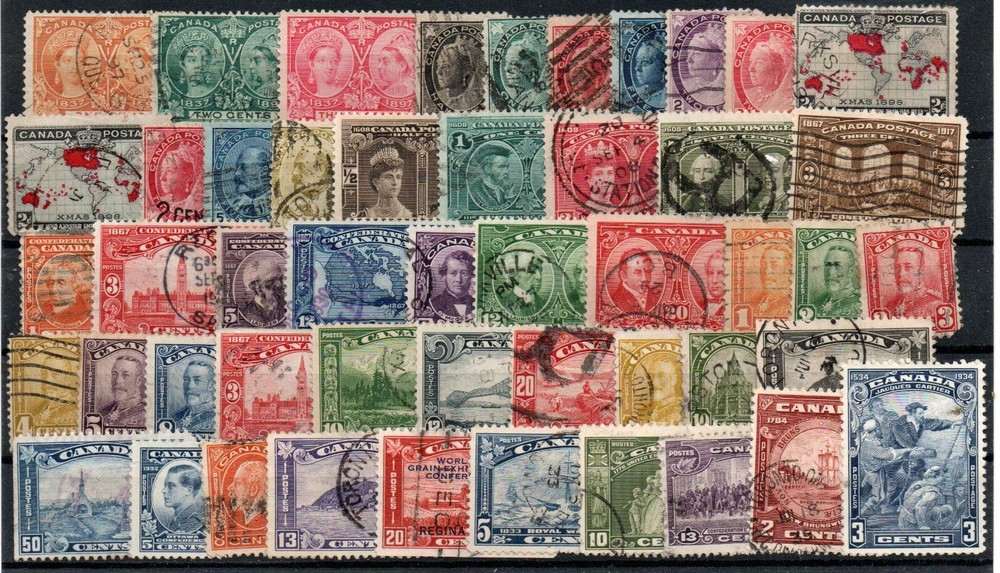 Canada - Selection (48) Older Used/MNG   (noted 1 pulled perf)  -  Lot 0125009