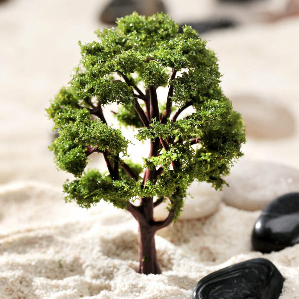 10pcs Tree Model HO N Scale Wargame Architecture Train Layout Scene Decoration