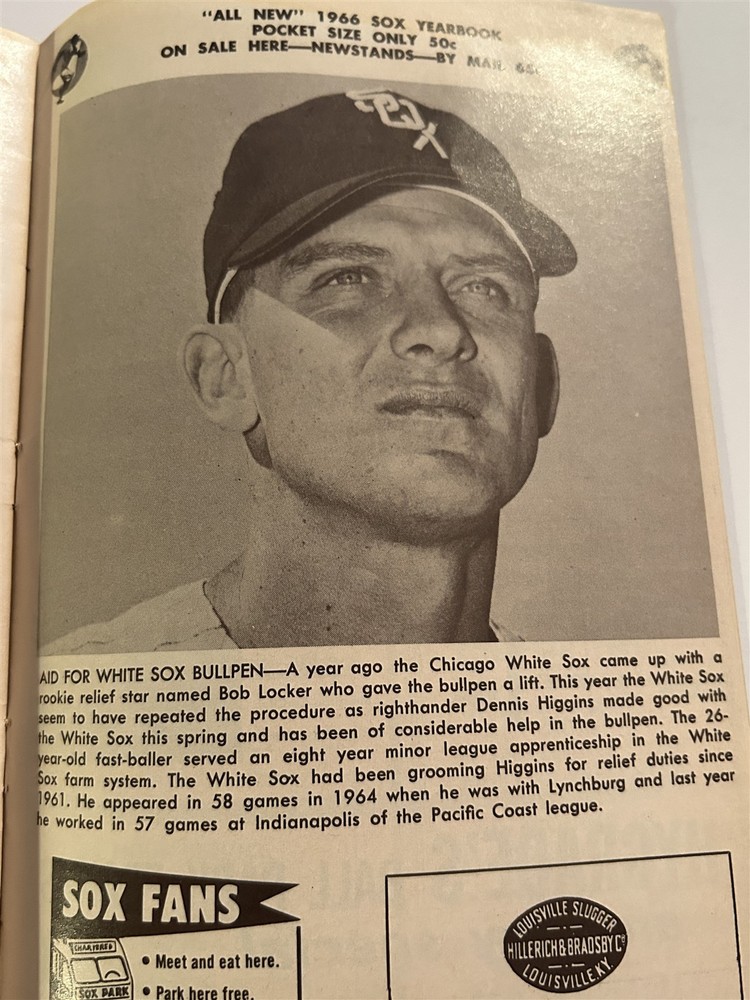 1966 CHICAGO White Sox WASHINGTON Senators Program COMISKEY PARK Agee PIERCE