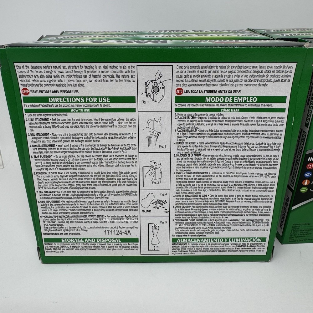 6 Pack Spectracide Bag A Bug Japanese Beetle Trap 16901