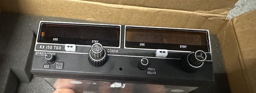 Bendix/King KX 155 TSO NAV/COMM – 14V – Working unit. (No Tags)