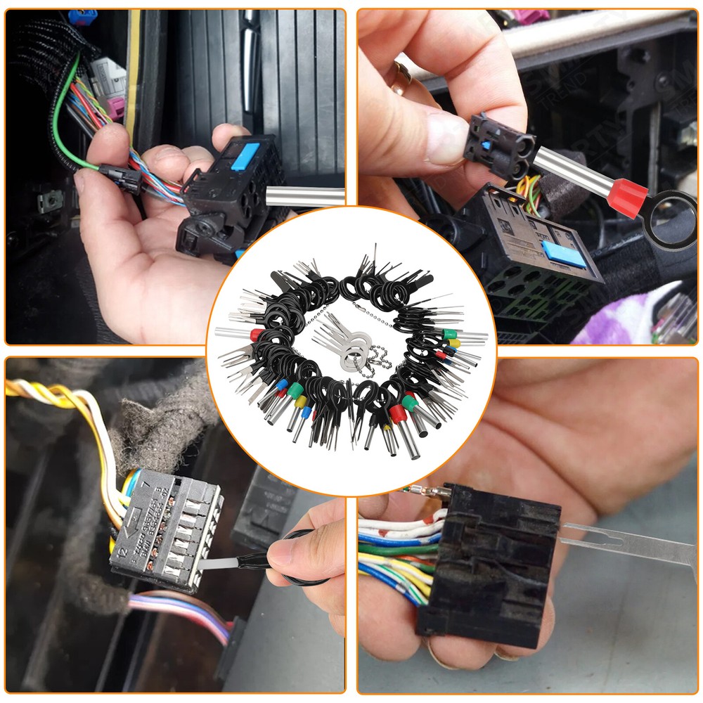 100*Pin Ejector Wire Kit Extractor Auto Terminal Removal Connector Puller Tool