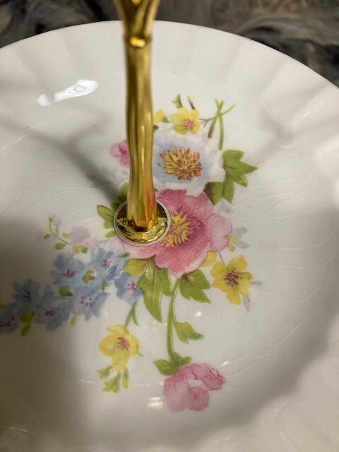 TWO TIER DISPLAY CAKE PLATE SNACK PLATE PARTY PLATE SERVEWARE