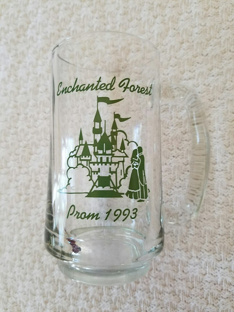 Enchanted Forest Prom 1993 Advertising Glass Mug