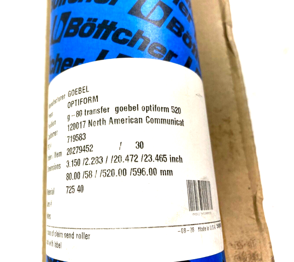 Bottcher Goebel Optiform 520 | G-80 Transfer | New