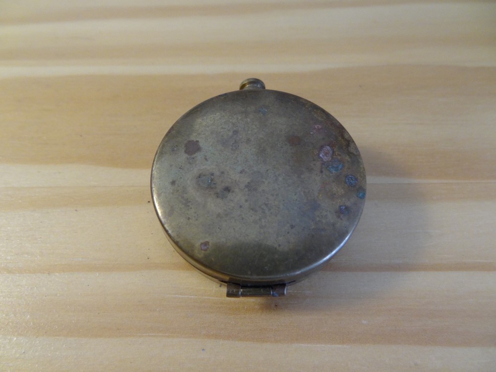 Basic Brass Compass Vintage - Pocket Size about 1.5 inch diameter