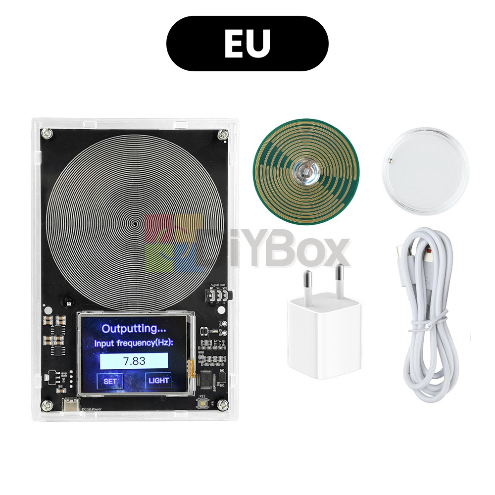 0.01-99999Hz Adjustable Frequency Touch screen Schumann Wave Generator with Case