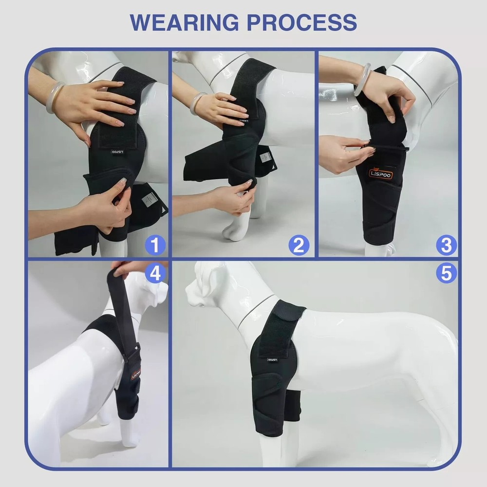 LISPOO Dog Shoulder Elbow Brace, Both Front Legs Support Stability Arthritis XL