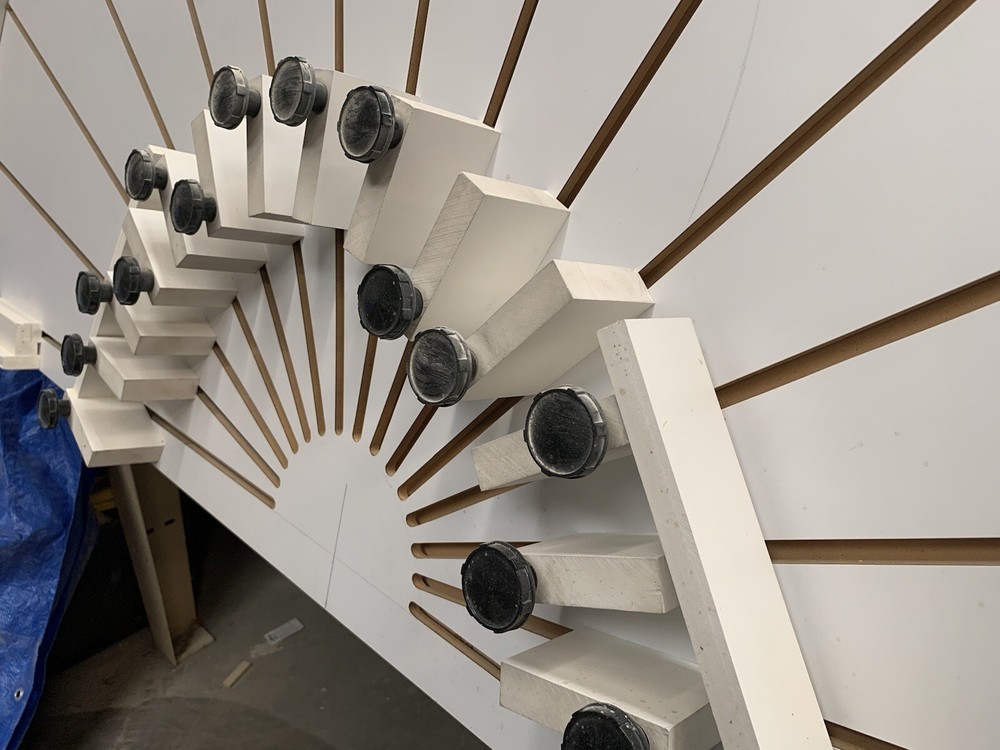 Arch Setup Table AVBCO - 15 adjusting knobs 96” x 48” Shutters Manufacturing