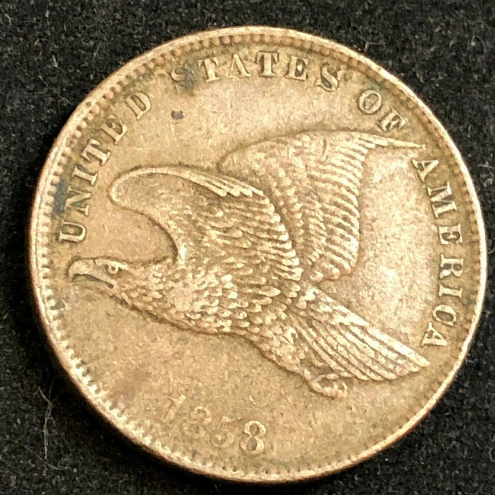 1858 FLYING EAGLE PENNY CENT  #68J