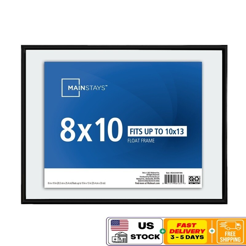 Floating Picture Frame 8x10 10x13 Wall Tabletop Easel Display Home Décor Durable