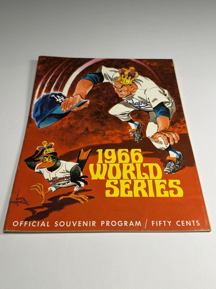 1966 World Series Program Clean Scorecard