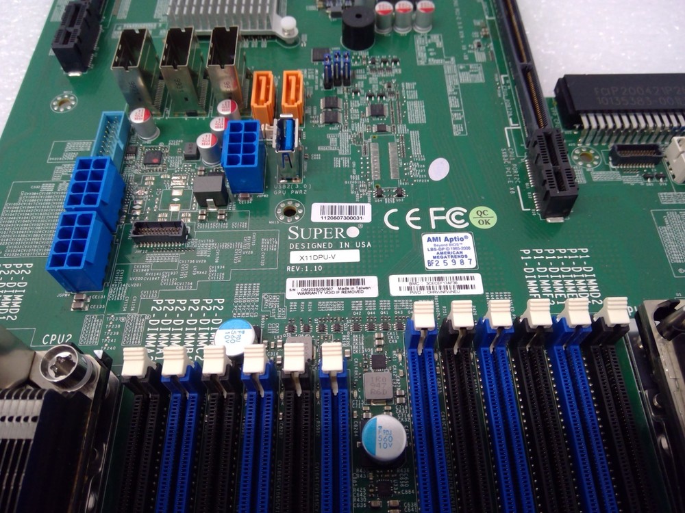 Supermicro X11DPU-V Dual Socket LGA-3647 24 DIMM Server Ultra System Board*Read*